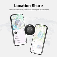 Localizador de Objetos para AirTags Android, Plástico, Alcance de 150m, 12 Meses de Duración de Batería, 85dB, para Llaves, Equipaje, Mochila