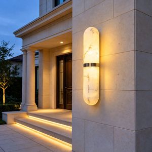 Lámpara de Pared Exterior Moderna de Imitación Mármol, 20W, LED Impermeable, para Villa, Patio, Pilar - Product Image 1