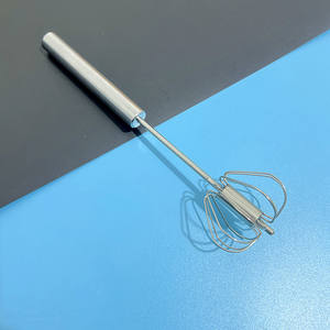 Batteur semi-automatique en acier inoxydable Syh381, mélangeur rotatif manuel à pression, outil de pâtisserie de cuisine, fouet à œufs - Product Image 2