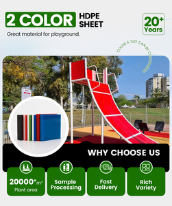 Hai màu <span class=keywords><strong>HDPE</strong></span> tấm cho trẻ em thiết bị sân chơi Shock-Absorbent, không độc hại, chống xước - Product Image 3