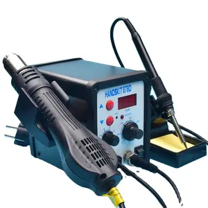 Fer a souder rework hot air soldering station+electric soldering iron gun + estacion de calor desoldering station soldr