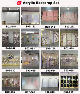 ฉากหลังดอกไม้ทรงกลมอะคริลิคสีขาวขนาดใหญ่พร้อมไฟ LED สำหรับงานแต่งงาน LEDA Wedding Party Decor - Product Image 5