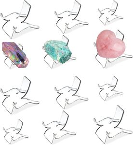 Caballete de exhibición de acrílico único transparente de alta calidad de fabricación al por mayor soportes para piedras preciosas - Product Image 3