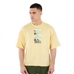 T-shirt Confortable Coupe Classique Tendance Été 2026 OEM, Impression Numérique, Teint en Pièce, Écologique, Respirant, Polyester/Coton - Product Image 1