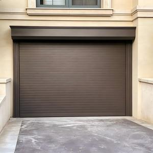 Porte de <span class=keywords><strong>garage</strong></span> à enroulement en aluminium électrique sur mesure, silencieuse, isolée, antivol, pour villa - Product Image 4