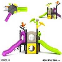 Équipement de terrain de jeu extérieur pour enfants, polyvalent, avancé, sûr, sur mesure, style forêt, plateformes multi-niveaux