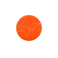 Pièces de backgammon en résine marbrée givrée coulées à la main de 38mm pierre de backgammon durable Orange interstellaire personnalisée de 1.5 pouces