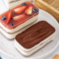 Boîtes à bonbons, desserts et chocolats miniatures en PS transparent recyclable, personnalisables avec logo, pour la vente en gros