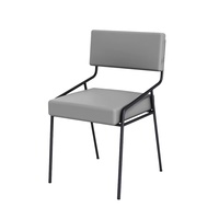 Bornes de restauration rapide modernes en PU avec sièges confortables et ensemble table-chaises en quartzite pour usage commercial dans les restaurants et cafés