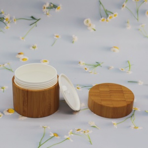 <span class=keywords><strong>Pot</strong></span> vide en <span class=keywords><strong>bambou</strong></span> écologique, réutilisable, multi-tailles, pour crème visage, beurre corporel, soins de beauté, emballage cosmétique - Product Image 4