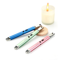 Briquet électrique à bougie plasma rechargeable électronique pour barbecue Briquet USB extérieur cuisine coupe-vent métal Logo personnalisé CLASSIC