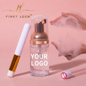 Pinky leem Private Label Organic Eyelash Shampoo 30ml Kit Sachet <b>Foaming</b> <b>Cleaner</b> Foamy Lash Cleanser for Lash Extension - Product Image 5