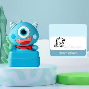 Nuovo arrivo fai da te cartone animato sigillo Flash per bambini nome del timbro nome del timbro di stoffa per bambini sigillo di plastica 10*30mm - Product Image 6
