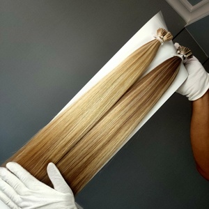 โรงงานดราก้อนบิวตี้ ผมแท้ 100% เรมี่ แฮร์ รัสเซียนแฮร์ 10-30 นิ้ว ผมเวอร์จิ้นแบบ I-Tip ปลายหนา ดับเบิ้ลดรอน สีบลอนด์ - Product Image 2