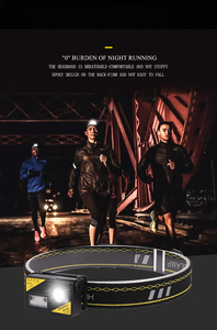 Nouvelle <span class=keywords><strong>lampe</strong></span> frontale LED rechargeable, étanche, avec capteur de pression, ultra-légère et puissante - Product Image 5