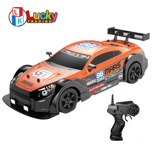 Lucky Toys - <span class=keywords><strong>Coche</strong></span> de Carreras a Control Remoto a Escala 1:16 1:24, 10 MPH, 4WD, con Luces LED y Ruedas de Carreras y Derrape - Product Image 1