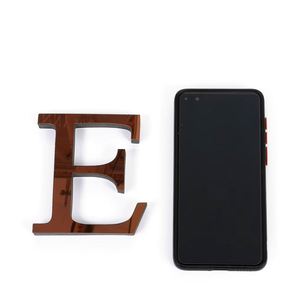 RC Acrylic 3D <b>Wall</b> <b>Stickers</b> Coffee Colored Alphabet <b>Wall</b> <b>Stickers</b> Home <b>Decoration</b> Salon <b>Stickers</b> Mirrors Hotel <b>Decoration</b> - Product Image 1