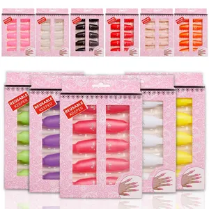 10 unids/caja DIY Nail Art Tool para salón de belleza plástico sólido UV Gel Polish Remover Soaker Cap Wraps & Clips - Product Image 2