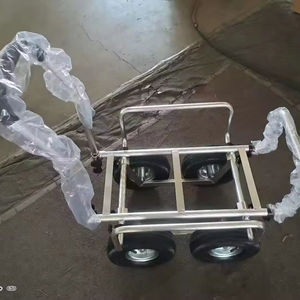 Gerobak alat Platform <span class=keywords><strong>Dolly</strong></span> gerobak kebun dorong Aluminium - Product Image 2
