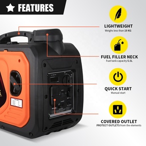 Generadores de Gasolina Silenciosos TKH de 1.8KW 2.25kva 2KW 2.5kva de 4 Tiempos para Camping y Uso Doméstico - Product Image 4