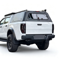 Hardtop en alliage d'aluminium pour benne de pick-up double cabine, étanche, avec fenêtre, pour camping tout-terrain 4x4