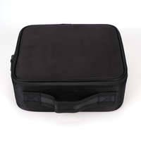 Nouveauté Trousse de maquillage avec séparateurs réglables, organisateur, trousse de voyage, sac à cosmétiques pour artistes