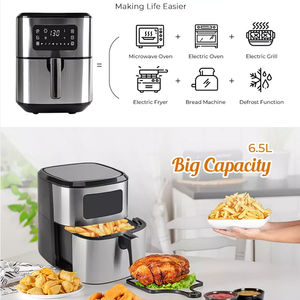 <span class=keywords><strong>Friteuse</strong></span> à air intelligente <span class=keywords><strong>professionnelle</strong></span> 6L Appareil de cuisine en acier inoxydable de la Chine avec écran LCD Source d'alimentation électrique Deep Buy - Product Image 3