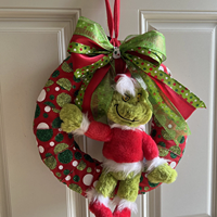 Guirlande de noël maison accrocher décoration pendentif extérieur noël Grinches jambe elfe en peluche décors couronnes ornements articles en gros