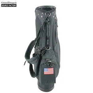 Hafif toptan yeni stil taşınabilir özel Logo 600D PVC Golf Stand çantası