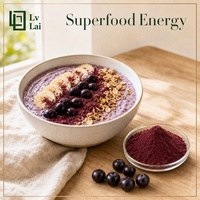 Food Grade Hoge Zuiverheid Grote Voorraad Acai Bessensap Poeder Acai Berry Fruit Poeder Volledig In Water Oplosbaar