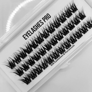 Pestañas de Seda Precortadas al por Mayor, Grupos de Pestañas de Marca Privada, Pestañas Naturales para Hacerlo Usted Mismo, Extensiones de Pestañas Segmentadas - Product Image 6