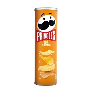 Priingles Original Barrel <strong>Cheese</strong> <strong>Onion</strong> Flavor Potato Chips 110g*5 Cans Large Package Puffed Snacks Box Sharing Gift Pack Fried - Product Image 1
