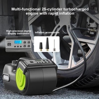 Kit de cric hydraulique électrique 4-en-1 12V 5 tonnes avec clé à chocs et pompe de gonflage de pneus, outil de réparation automobile d'urgence pour SUV