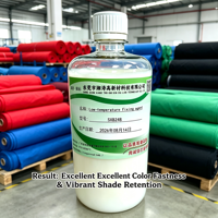 Agent de fixation basse température SXB248, produit chimique de finition textile pour tissus en polyester teints par dispersion, améliore la résistance au lavage
