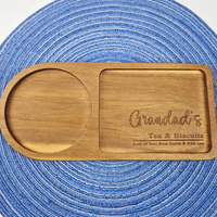Plateau marocain personnalisé en bois thé et biscuit planche à café en bois