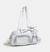 Sac bandoulière Y2K à imprimé étoiles, sac à bandoulière tendance à pois avec emplacement pour badges, sac de rangement pour poupées pour fans de concerts