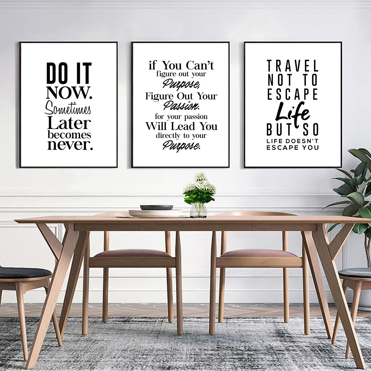 Plaque Murale En Bois Vintage - Citation Motivation, Déco Rétro Fun