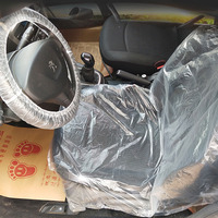 Universel jetable en plastique clair housses de siège de voiture