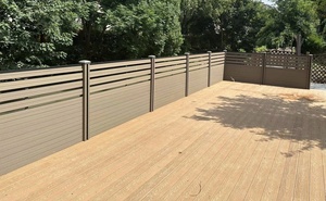 Esterno impermeabile resistente facile da installare legno legno composito di plastica Privacy recinzione e <span class=keywords><strong>cancello</strong></span> UV protezione WPC recinzione - Product Image 3