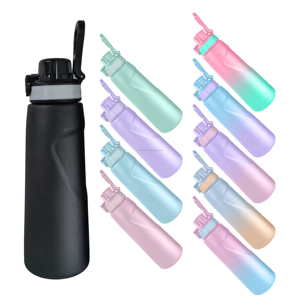 Botellas de agua con aislamiento de aire de acero inoxidable de nuevo diseño 2024 800ml con vaina sin BPA y sin azúcar - Product Image 2