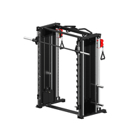 Máquina cruzada de cable de doble polea, juego de entrenamiento integral para pierna, espalda, pecho, Fitness, equipo de máquina Smith multifunción