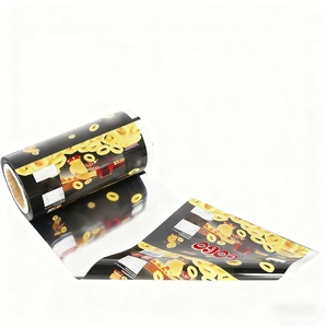 Rollo de Película Plástica Laminada Aluminizada Impresa Personalizada, Grado Alimenticio, Flexible, para Envasado de Papas Fritas en Bolsas - Product Image 4