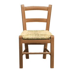 Sedia per Bambini in Legno Color Noce GIAQUINTO con Seduta in Paglia Ispirata al Metodo Montessori - Product Image 5