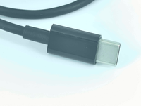 Câble de charge rapide USB-C PD 5A 1M 60W avec gaine TPE, connecteurs nickelés, coque ABS et blindage tressé pour téléphone portable