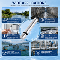 Capteur de qualité de l'eau pour nitrate et azote par spectroscopie UV en ligne, RS485 4-20mA avec brosse de nettoyage automatique pour eaux usées