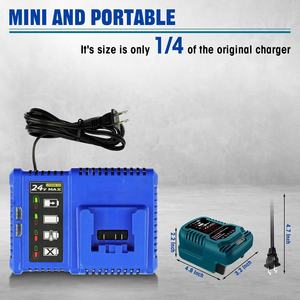 <span class=keywords><strong>Chargeur</strong></span> Mini <span class=keywords><strong>Rapide</strong></span> de Remplacement pour <span class=keywords><strong>Chargeur</strong></span> de Batterie Kobalt 24V Compatible avec les Outils Électriques Kobalt Série KB624-03 KB424-03 - Product Image 3