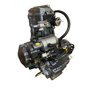 Motor de motocicleta de 4 tiempos, 1 marcha <span class=keywords><strong>adelante</strong></span> + 1 marcha atrás, arranque eléctrico, motor refrigerado por agua, motocicleta CG200 - Product Image 1