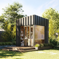Petite maison conteneur moderne de 10 pieds, extensible, portable, préfabriquée, modulaire, pliable, durable, en panneaux sandwich, pour usage de bureau