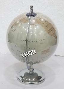 Globo del mundo giratorio Vintage náutico, Base de acero multicolor, escritorio, accesorio decorativo para el hogar y la Oficina con enfoque geográfico - Product Image 2