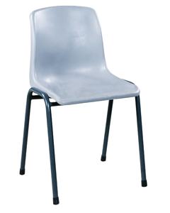 Muebles escolares Silla plegable de metal de poliéster barata Silla de Filipinas con cojín de Pu apilable - Product Image 3